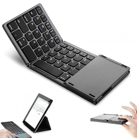 Clavier Bluetooth pliable avec pavé tactile